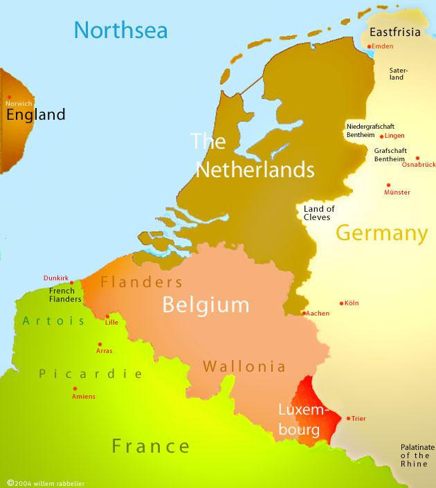 map of benelux