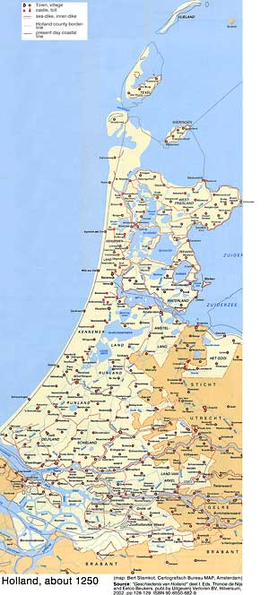 county of holland about 1250