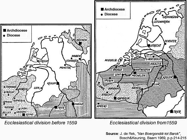 ecclesiastical divisions before and after 1559