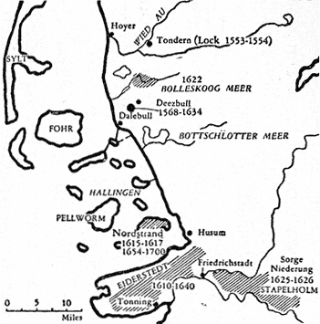 land reclamations in the Halligen